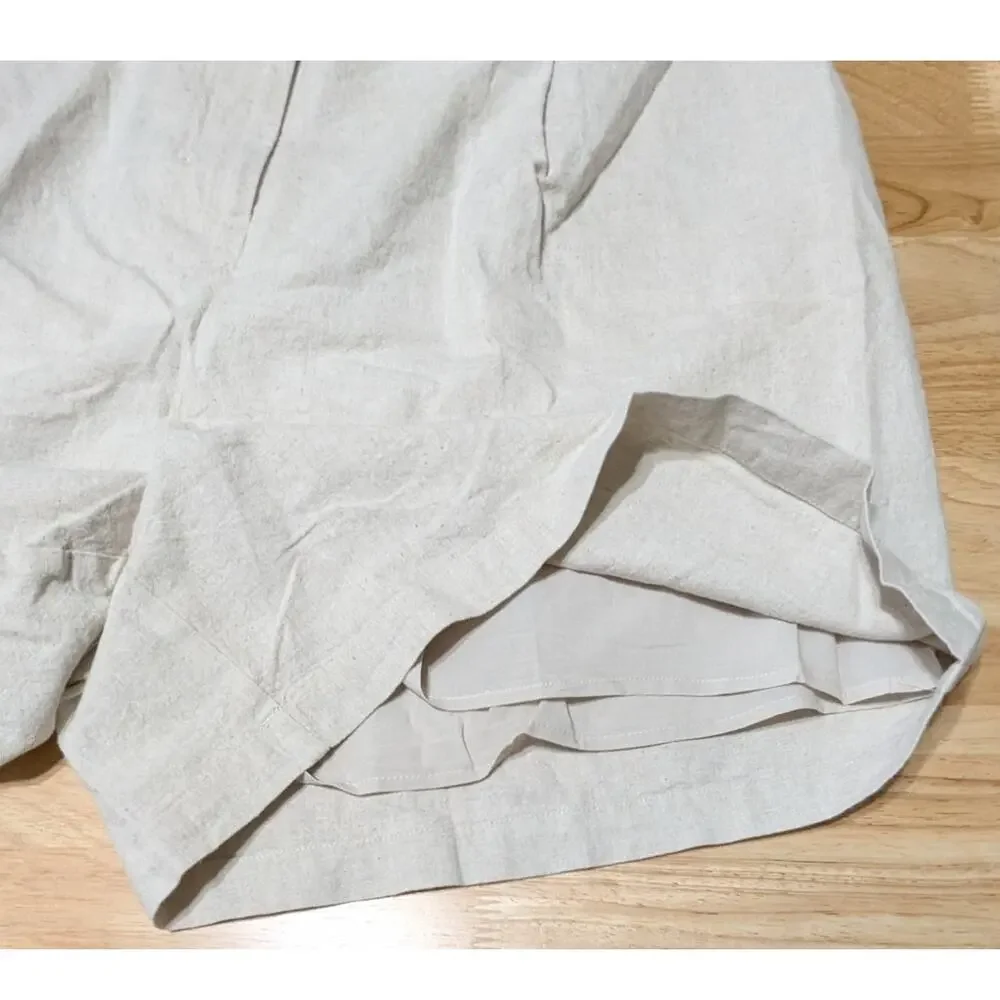 City Chic Sicilian Beige Linen Cotton Pocket Shorts Womens Trendy Plus Size 18 - Picture 8 of 13